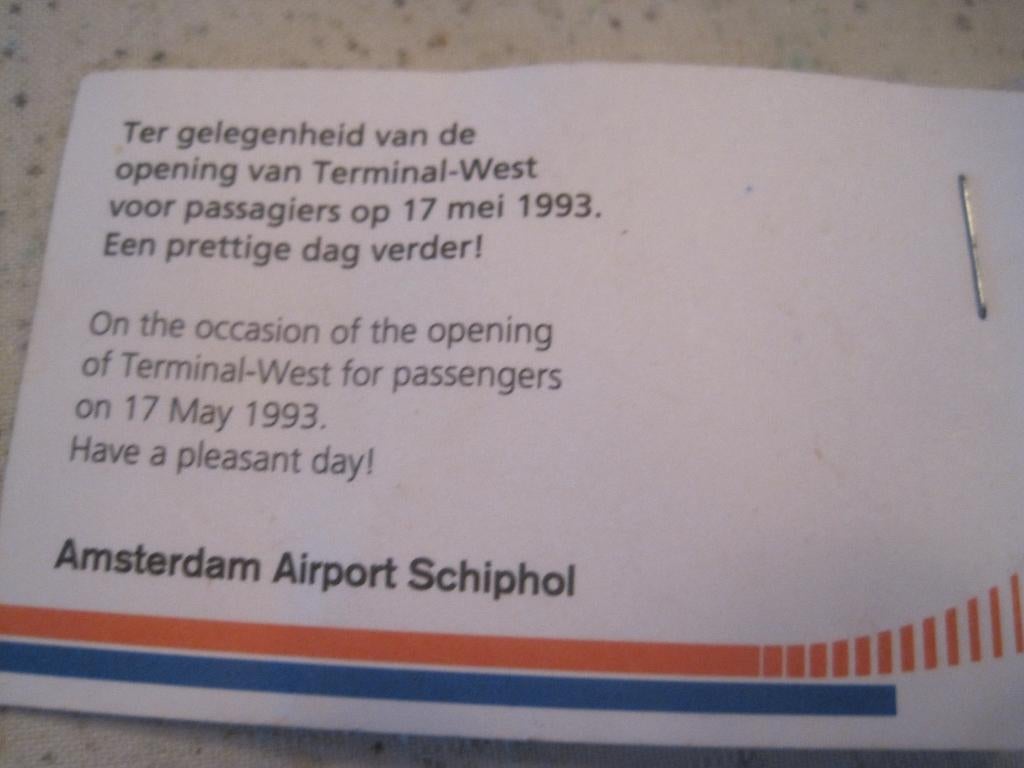speciale schiphol pin, Ophalen of Verzenden, Nieuw, Transport