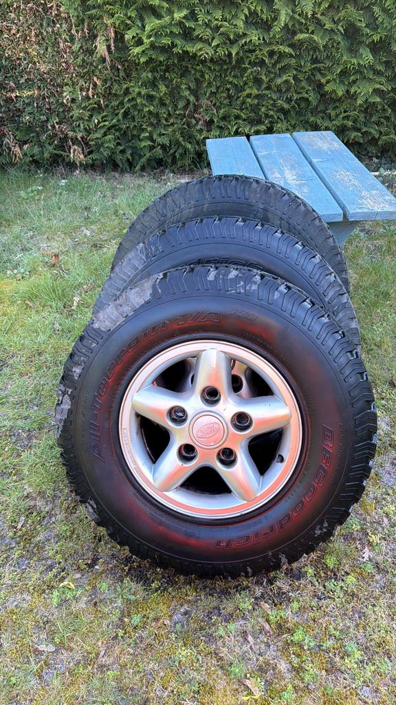 Landrover defender velgen band 16” 1995/2015 5x velg, Ophalen of Verzenden, 16 inch, All Season