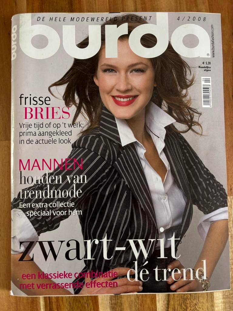 Burda 4/2008 - Modeblad met patronen, Ophalen, Gelezen, Damesbladen