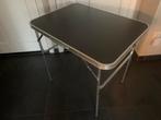 campingtafel - Zwart/Zilver afmetingen 55x75x 70 hoog, Ophalen of Verzenden, Gebruikt, Campingtafel