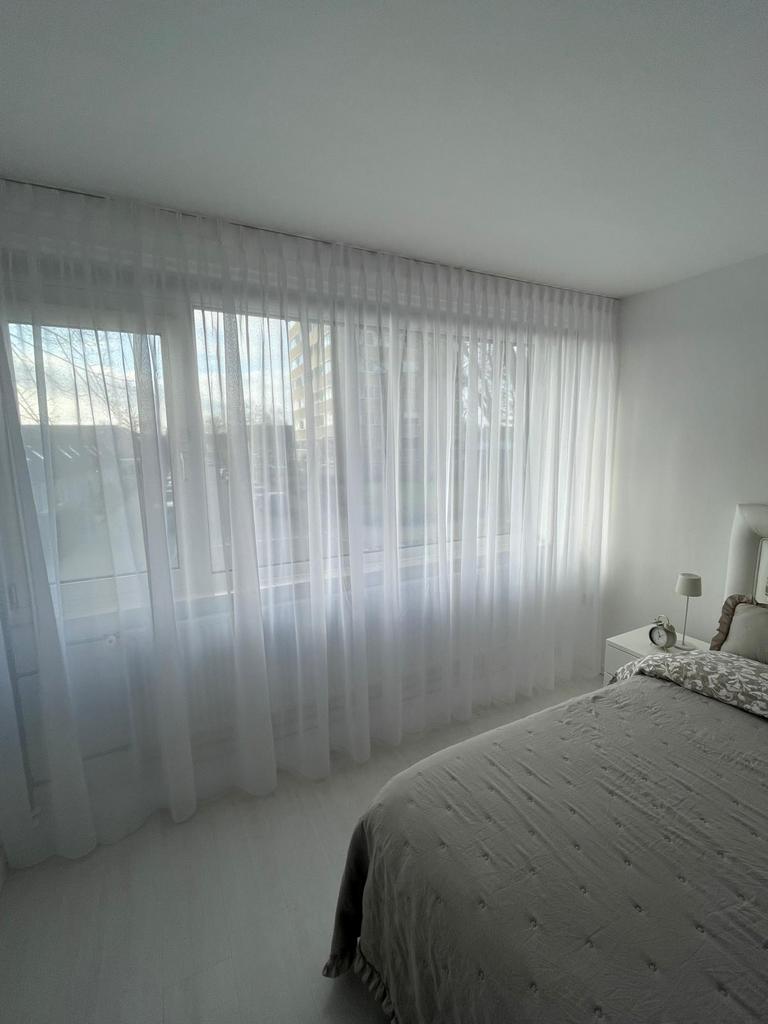 Inbetween gordijn vitrage wit nieuw, Ophalen of Verzenden, Nieuw, Wit, 200 cm of meer