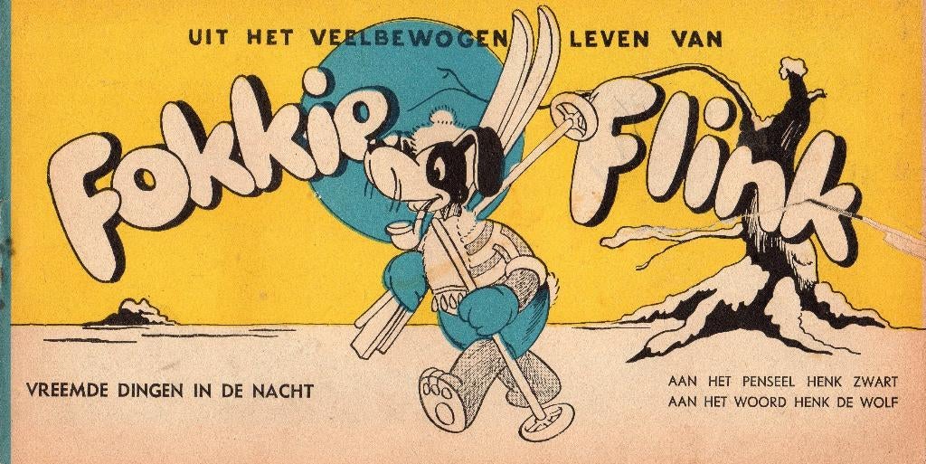 Fokkie Flink "Vreemde dingen in de nacht" NR0513, Boeken, Stripboeken, Eén stripboek, Verzenden, Gelezen