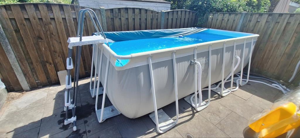 Intex Zwembad 4x2x1.22m - Perfect voor de Zomer!, Tuin en Terras, Gebruikt, 200 tot 300 cm, Rechthoekig, Ophalen
