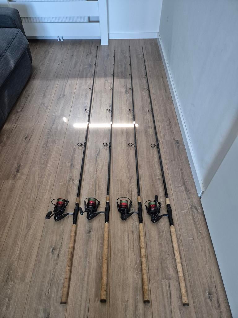 Doodaas hengels Shimano Sedona XH Deadbait & Penn Fierce IV, Watersport en Boten, Ophalen, Zo goed als nieuw, Complete hengel