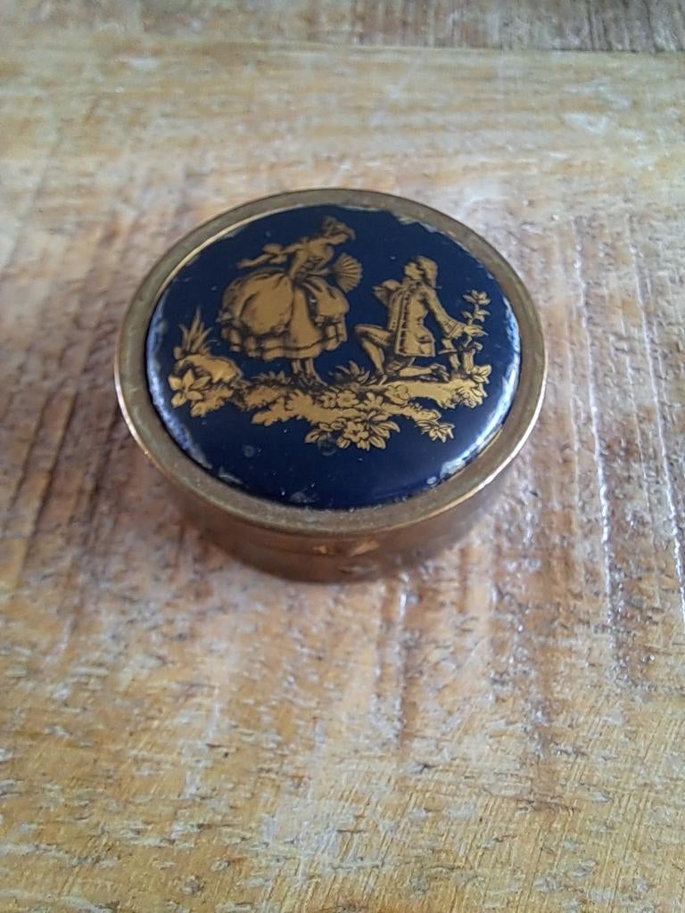 Miniatuur vintage make-up doosje, Antiek en Kunst, Ophalen of Verzenden