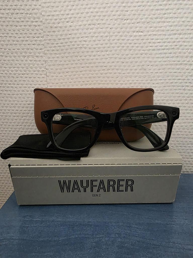 Rayban meta wayfarer gen 2, Ophalen of Verzenden, Zo goed als nieuw, Zwart, Ray-Ban