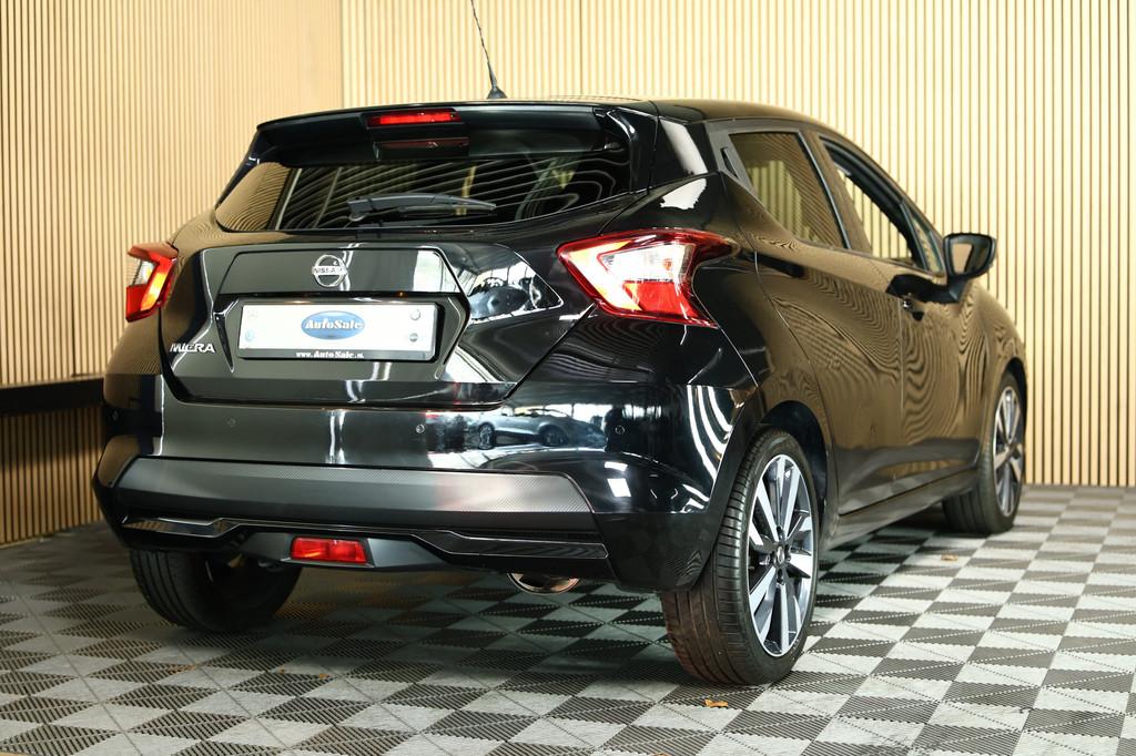 Nissan Micra 1.0 IG-T AUTOM Tekna 52000 km CARPLAY NAVI CAME, Auto's, Nissan, Gebruikt, 1055 kg, Zwart, Origineel Nederlands