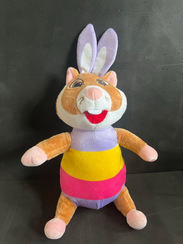 AH Hamster - Paashaas (kleurrijk), Kinderen en Baby's, Speelgoed | Knuffels en Pluche, Zo goed als nieuw, Overige typen, Ophalen of Verzenden