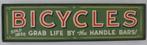 Handgeschilderd houten bord / vintage / Bicycle Shop / Fiets, Verzamelen, Reclamebord, Zo goed als nieuw, DeKameraadschap, Dj.kammeraat@telfort.nl