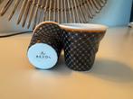Gekreukelde espresso kopjes (2) Revol, Huis en Inrichting, Keuken | Servies, Ophalen of Verzenden, Zo goed als nieuw, Overige stijlen