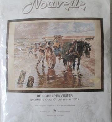 De Schelpenvisser borduurpakket 12107 / Nouvelle beschikbaar voor biedingen