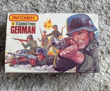 Matchbox P-6001 German 1:32 15 Combat Troops WWII Duitsers beschikbaar voor biedingen