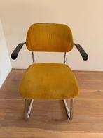 6x Lande Jami eetkamerstoelen okergeel, Huis en Inrichting, Stoelen, Ophalen, Gebruikt, Overige kleuren, Stof