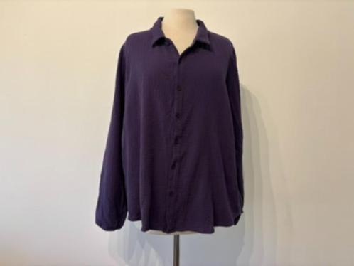 Nieuwe paarse katoenen blouse van Penn&Ink maat L, Kleding | Dames, Blouses en Tunieken, Nieuw, Maat 42/44 (L), Paars, Verzenden