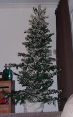 Kerstboom Black Box met echte stam en sneeuw. 1.85cm, Ophalen