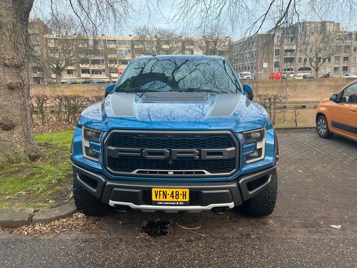 Ford USA F150 Raptor, Blauw 2020, Auto's, Bestelauto's, Particulier, 360° camera, 4x4, ABS, Achteruitrijcamera, Adaptieve lichten
