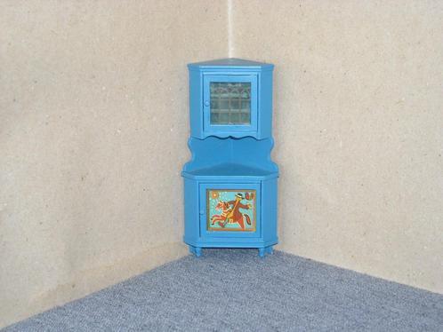 Lundby hoekkast met vitrine, Verzamelen, Poppenhuizen en Toebehoren, Gebruikt, Poppenhuis, Ophalen of Verzenden