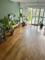 Massief eikenhouten vloer ca. 35 m² – warme uitstraling, Ophalen, Gebruikt, Vloerdelen of -planken, 10 m² of meer