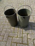 Metalen leger emmers, Verzamelen, Militaria | Algemeen, Ophalen of Verzenden, Landmacht, Nederland