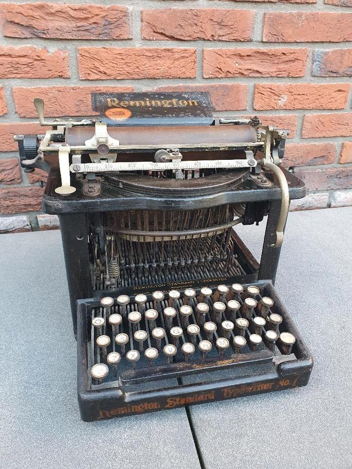 Prachtige antieke Remington 7 van 1894 zeer mooie staat €249, Diversen, Typemachines, Ophalen of Verzenden