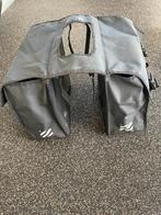 Zwarte canvas fietstassen 38x33x15 cm., Ophalen