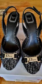 Vintage Dior Monogram dames schoen maat 40, Zwart, Ophalen of Verzenden, Schoenen met hoge hakken, Gedragen