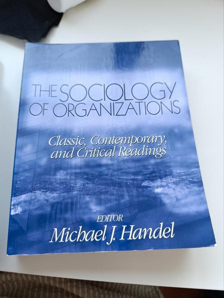 The Sociology of Organizations - Michael J. Handel, Boeken, Studieboeken en Cursussen, Gelezen, WO, Gamma, Ophalen of Verzenden