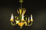 Italiaanse korenaren kroonluchter met 6 kaarslampen, Ophalen