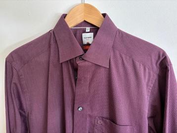 Olymp overhemd 42 slim line aubergine beschikbaar voor biedingen