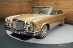 Mercedes 280 SE Flachkuhler Cabriolet | 1971, Auto's, Oldtimers, Achterwielaandrijving, Zwart, Overige carrosserieën, Bruin