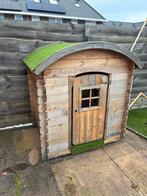 Houten Speelhuisje met Grasdak, Kinderen en Baby's, Speelgoed | Buiten | Speelhuisjes, Ophalen, Gebruikt, Hout