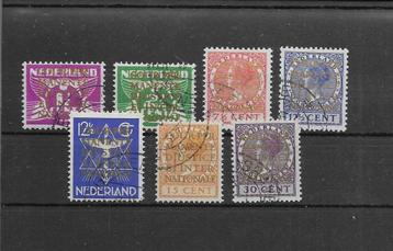 Nederland 1934, NVPH D9 t/m D15, Gestempeld. beschikbaar voor biedingen