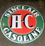 Sinclair HC Gasoline Emaille Bord - 30cm, Verzamelen, Ophalen of Verzenden, Gebruikt, Reclamebord
