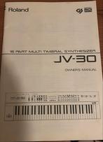 Roland JV-30 Handleiding / Manual, Muziek en Instrumenten, Synthesizers, Ophalen of Verzenden