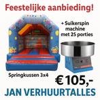 Aanbieding! Springkussen + Suikerspin machine Tilburg, Riel, Ophalen, Zo goed als nieuw