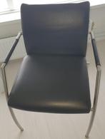 Leren eetkamerstoelen 6 stuks €50, Ophalen, Gebruikt, Zwart, Leer