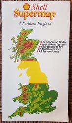 Shell supermap 4 Northern England - 1977 - IZGST, Boeken, Atlassen en Landkaarten, Verenigd Koninkrijk, Ophalen of Verzenden, 1800 tot 2000