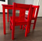 Ikea Kindertafel “Kritter” met 2 Stoelen, Kinderen en Baby's, Kinderkamer | Tafels en Stoelen, Ophalen, Gebruikt, Tafel(s) en Stoel(en)