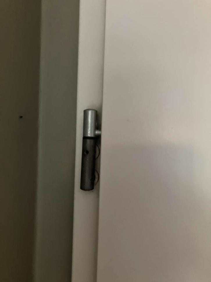 2 houten opdek binnendeuren met glasvulling, Doe-het-zelf en Verbouw, Deuren en Horren, Zo goed als nieuw, Binnendeur, 200 tot 215 cm