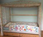 Lifetime hemelbed vlinders, Kinderen en Baby's, Kinderkamer | Bedden, Ophalen, 85 tot 100 cm, Gebruikt, Lattenbodem