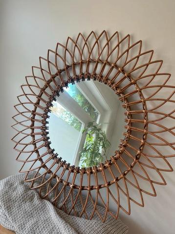 Rotan Spiegel Bohemian - Goede Staat beschikbaar voor biedingen