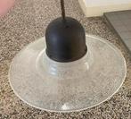 Glazen hanglamp, Huis en Inrichting, Lampen | Plafondlampen, Ophalen of Verzenden, Zo goed als nieuw, Glas