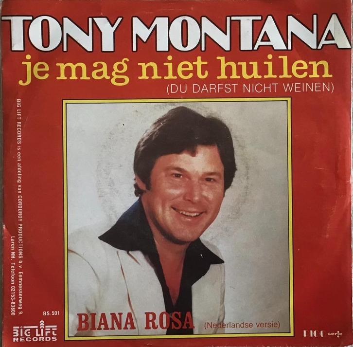 Tony Montana Single., Cd's en Dvd's, Vinyl Singles, Gebruikt, Single, Nederlandstalig, 7 inch, Verzenden