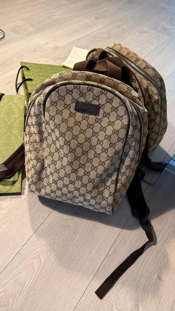 Gucci GG Classic Canvas Backpack | designertas | zgan, Sieraden, Tassen en Uiterlijk, Tassen | Rugtassen, Zo goed als nieuw, Overige merken