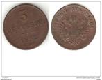 italy lombardi venetia 5 centesimi 1852 M km 31.1 vf, Verzenden, Italië, Losse munt