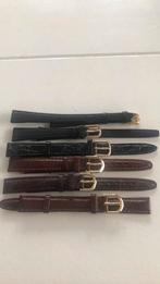 Lederen horlogebandjes 12 mm bruin en zwart 5 euro per stuk, Sieraden, Tassen en Uiterlijk, Horloges | Dames, Nieuw, Overige merken
