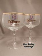 La Trappe bierglazen. ( 25 jaar Quadrupel ), Verzamelen, Biermerken, Glas of Glazen, Ophalen of Verzenden, Zo goed als nieuw, La Trappe