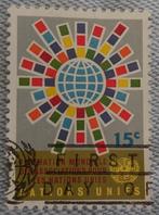 Postzegel Verenigde Naties 1966, Postzegels en Munten, Postzegels | Nederland, Ophalen of Verzenden, Na 1940, Gestempeld