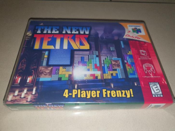 The New Tetris N64 Game Case, Spelcomputers en Games, Games | Nintendo 64, Zo goed als nieuw, Puzzel en Educatief, 3 spelers of meer