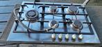 Gasfornuis plaat inc wokbrander., Witgoed en Apparatuur, Kookplaten, Ophalen, Gebruikt, Inbouw, Gas